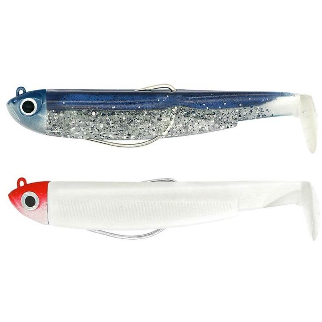 Double Combo Fiiish Black Minnow 120mm 12g Cor:Barrac. Blue/ R/W