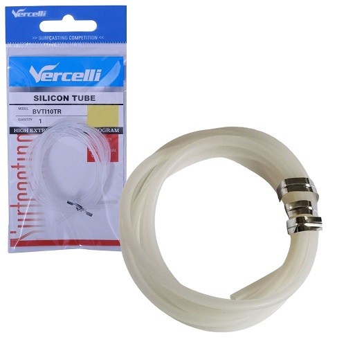 Tubo Vercelli Silicone Transparente 1mm 1m