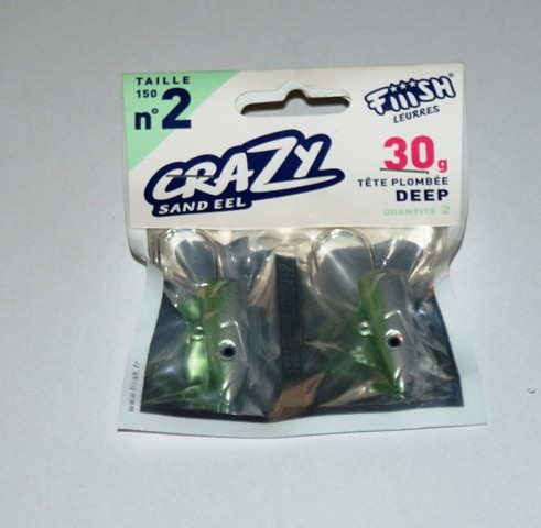 Cabeotes Crazy Sandeel 150mm 30g Deep 2Pcs