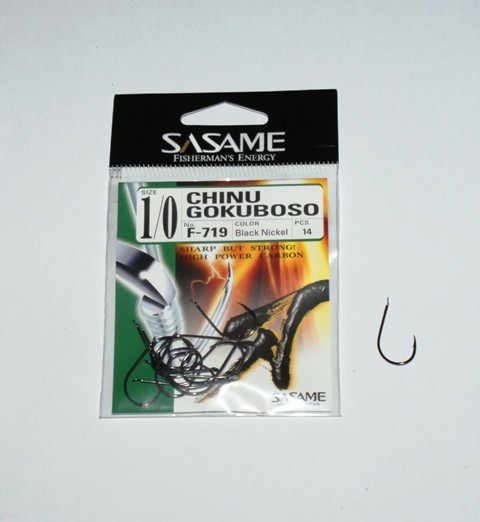 Anzol Sasame Chinu Gokuboso F-719 nº1/0