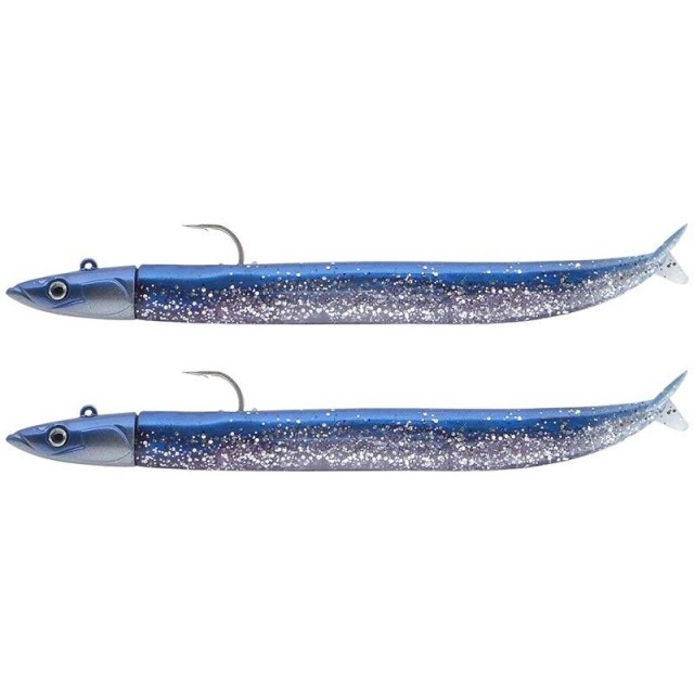 Double Combo Fiiish Crazy Sandeel 150mm 20g cor:Blue Strike
