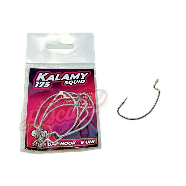 GT-Bio Kalamy Squid 175 Wide Gap Hook Nº6/0 5pcs