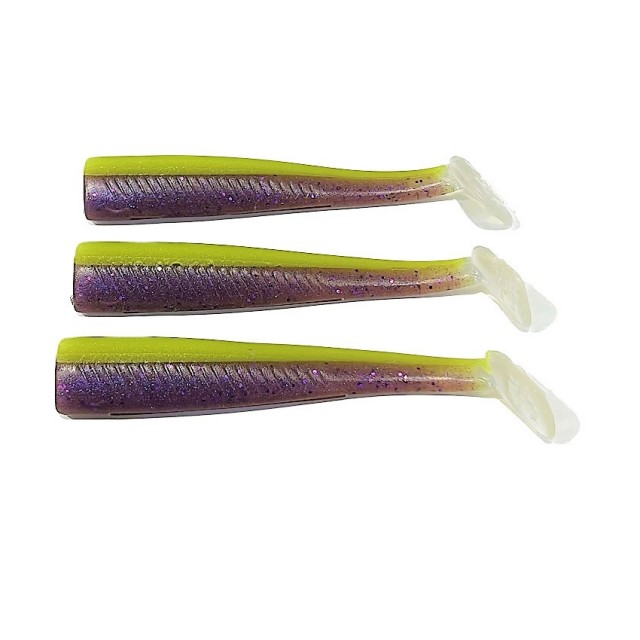 GT-Bio Roller Shad 165mm 3xCorpos Chart Purple Glass UV