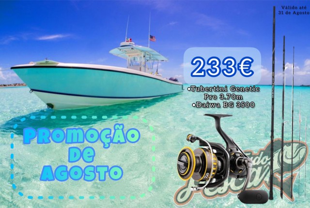 Conj Cana Tubertini Genetic Pro 3.70m + Carreto Daiwa BG 3500