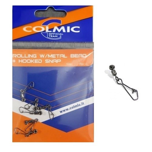 Colmic Rolling W/ Metal Bead + Hooked Snap N10