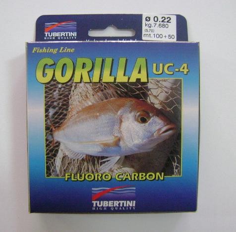 Linha Tubertini Gorilla UC4 FluoroCarbon 0.22mm 150m