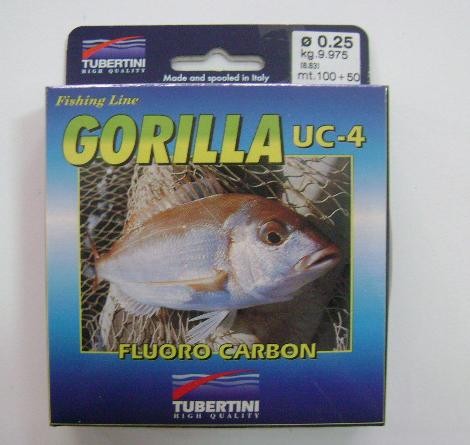 Linha Tubertini Gorilla UC4 FluoroCarbon 0.25mm 150m