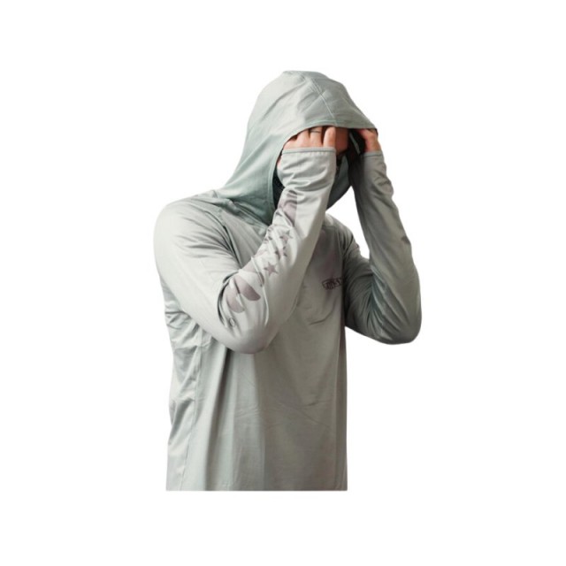 Sweat Capuz Fiiish Anti UV Tam. M Cor: Olive Green