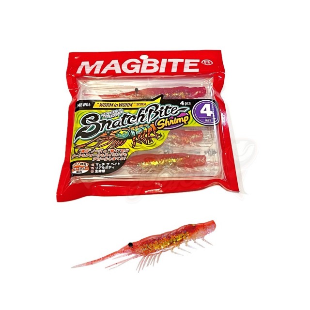 Magbite Snatch Bite Shrimp 4'' Cor:01