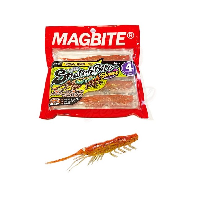 Magbite Snatch Bite Shrimp 4'' Cor:09