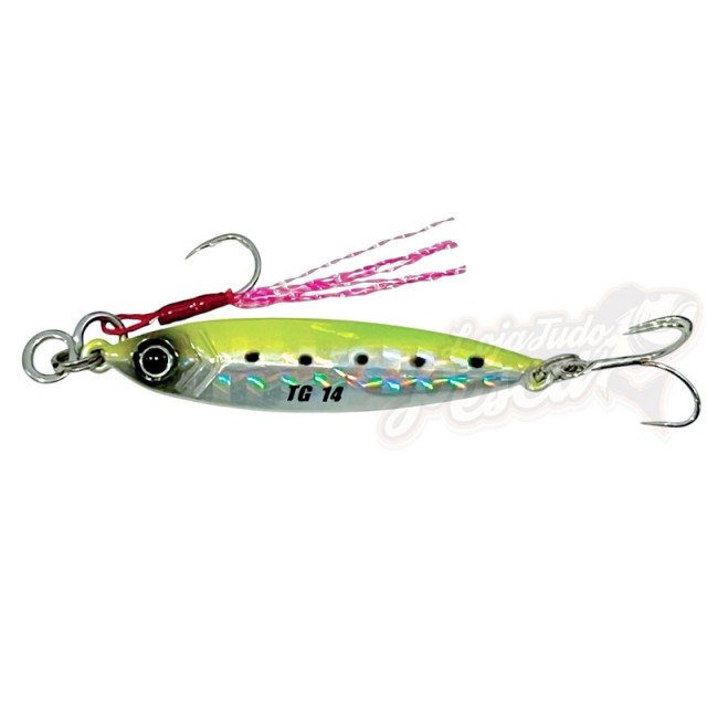 Major Craft JigPara Tungsten 14gr Cor:G002 (Chart Iwashi UV)