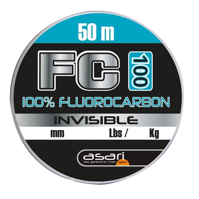 Asari FC 100%Fluorocarbon 0.26mm 50m