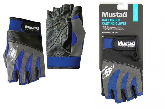 Luvas Mustad Half Finger Casting GL004 Tam. L