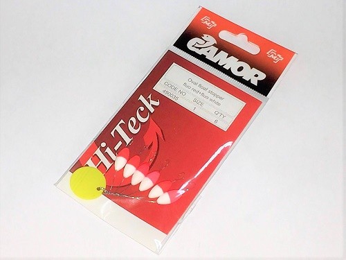 Oval Float Stopper Camor Red/White N1