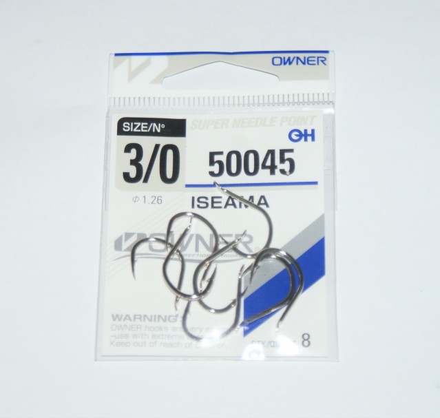 Anzois Owner Ref.50045 Iseama Nº3/0 8Pcs