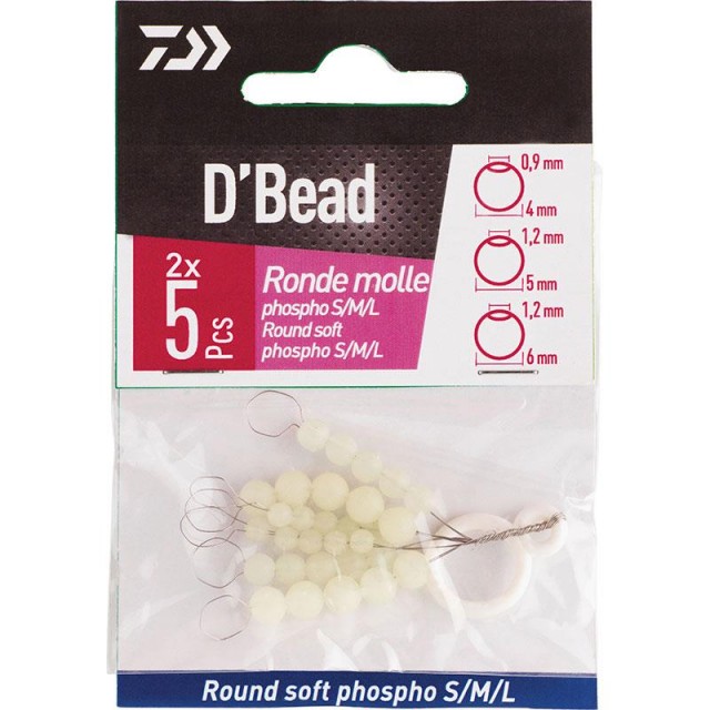 Daiwa D' Bead Round Soft Phospho S/M/L