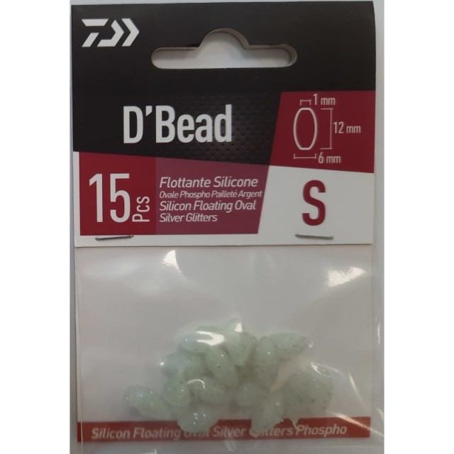 Daiwa Silicone Floating Oval - Silver Glitters Clear