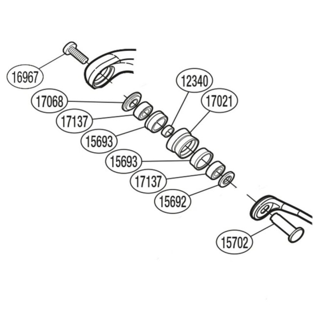 Kit Rodizio Shimano PK0312 (Twinpower 15 5000 e 6000)