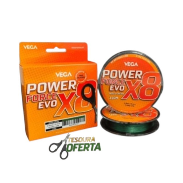 Vega Power Force EVO X8 0.14mm 150m Moss Green