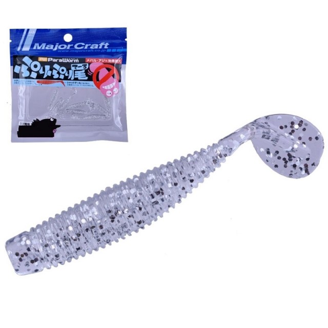 Major Craft Para Worm Plump Tail 1.5 Cor: #62 Keimura Silver
