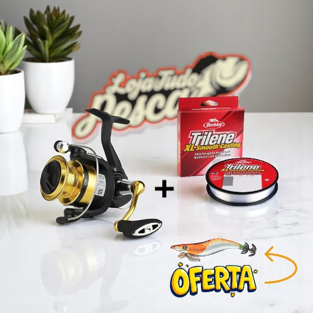 Conjunto Daiwa RS 4000 + Berkley Trilene XL + OFERTA