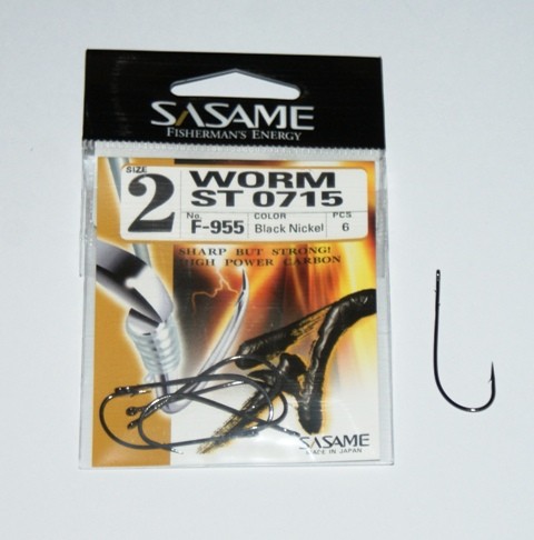 Anzol Sasame Worm F-955 Nº2