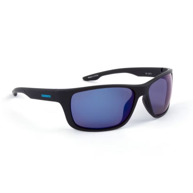 Oculos Shimano Antares Matte Black & Blue Mirror