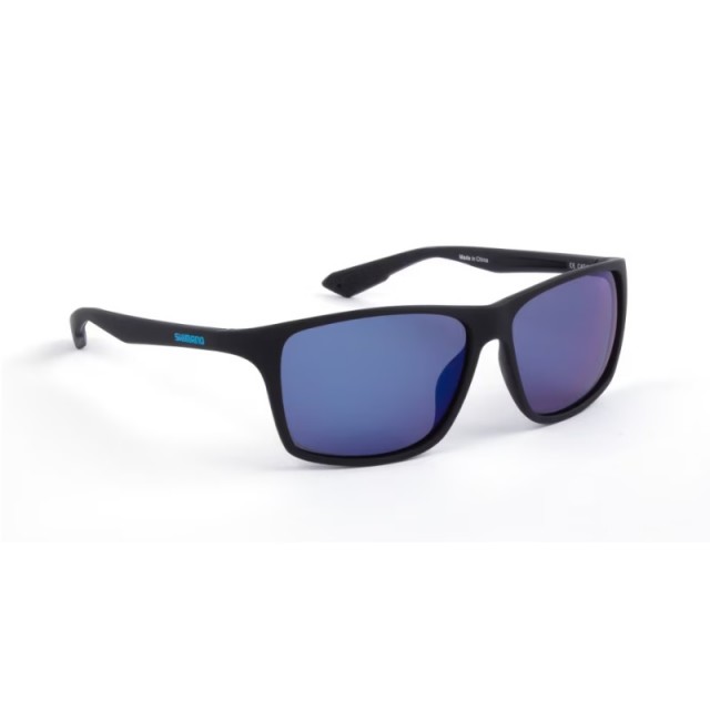 Oculos Shimano Technium Matte Black & Blue Mirror