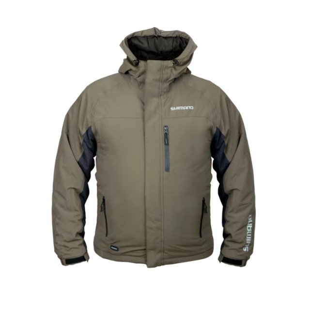 Shimano Rain Jacket Padded Tam. L Green