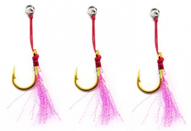 Vega Single Kevlar Assist Gold Hook W/ Flashy Nº9/0