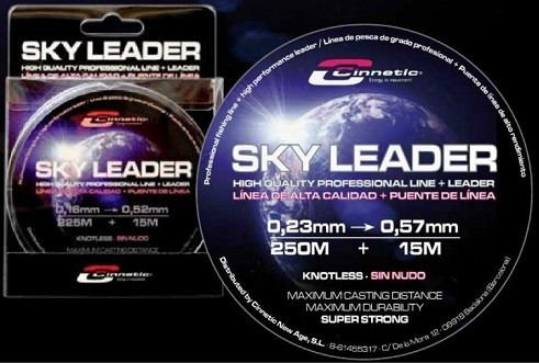 Linha Cinnetic Skyleader Clear 250m+15m 0.26-0.57mm