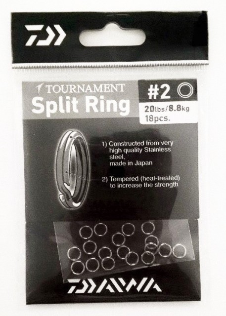 Daiwa Tournament Split Ring nº2  18Pcs