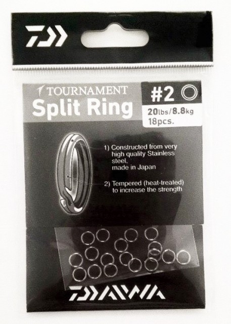 Daiwa Tournament Split Ring n2  18Pcs