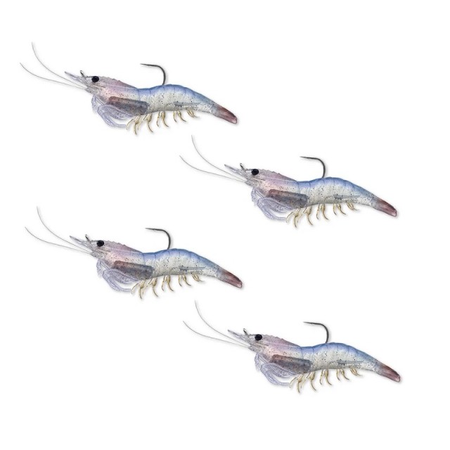 Live Target Shrimp 75mm Cor:White Shrimp