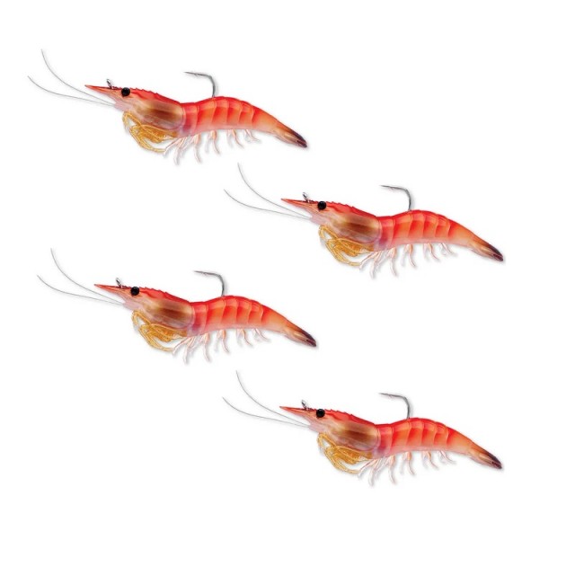 Live Target Shrimp 75mm Cor:Pink