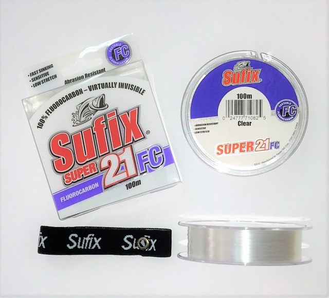 Linha Sufix Super 21FC Fluorocarbono 0.35mm 80m