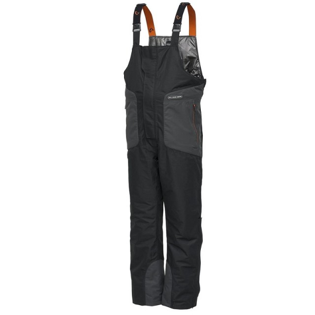 Savage Gear Heatlite Thermo Bib and Brace Tam. L Black Ink/Grey