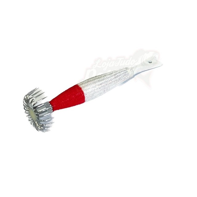 Toneira Chumbo Vega 40g Branco/Vermelho