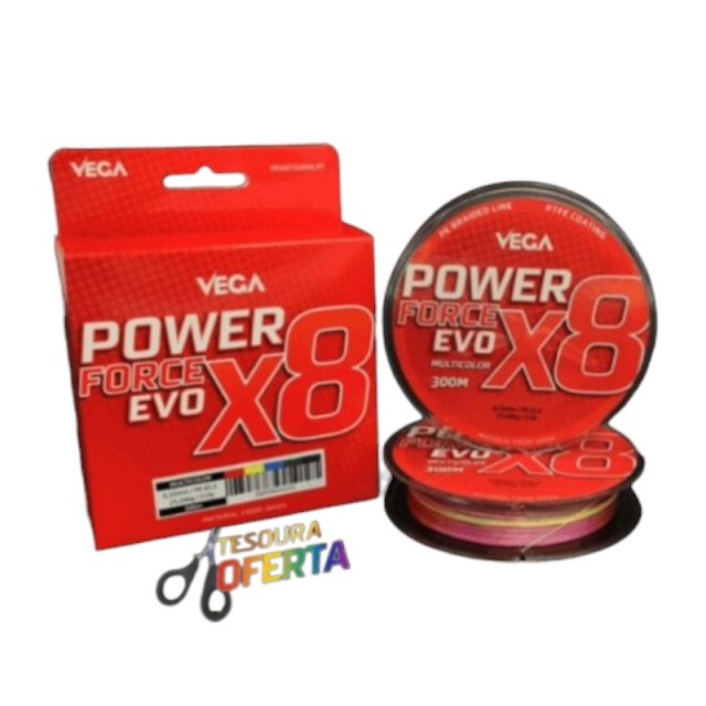 Vega Power Force EVO X8 0.25mm 300m Multicolor