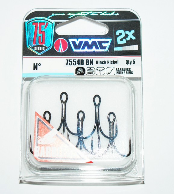 Anzol Triplo VMC 7554BN Nº12 5Pcs